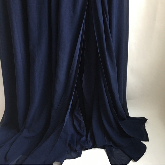 Lulu’s Heavenly Hues Navy Blue Maxi Dress Size Large - Picture 8 of 17